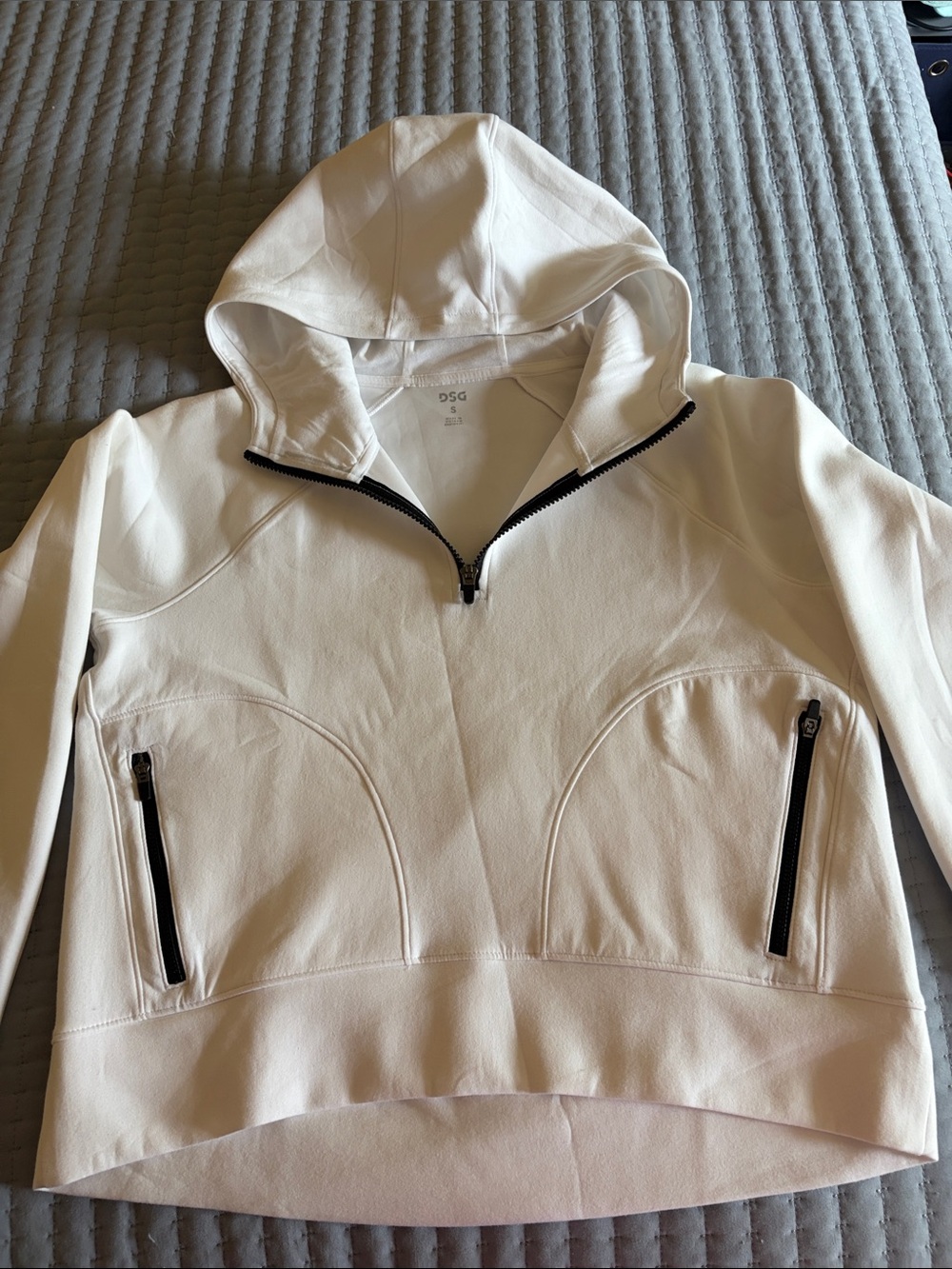 DSG Hooded Half-Zip Pullover with Black Zippers
